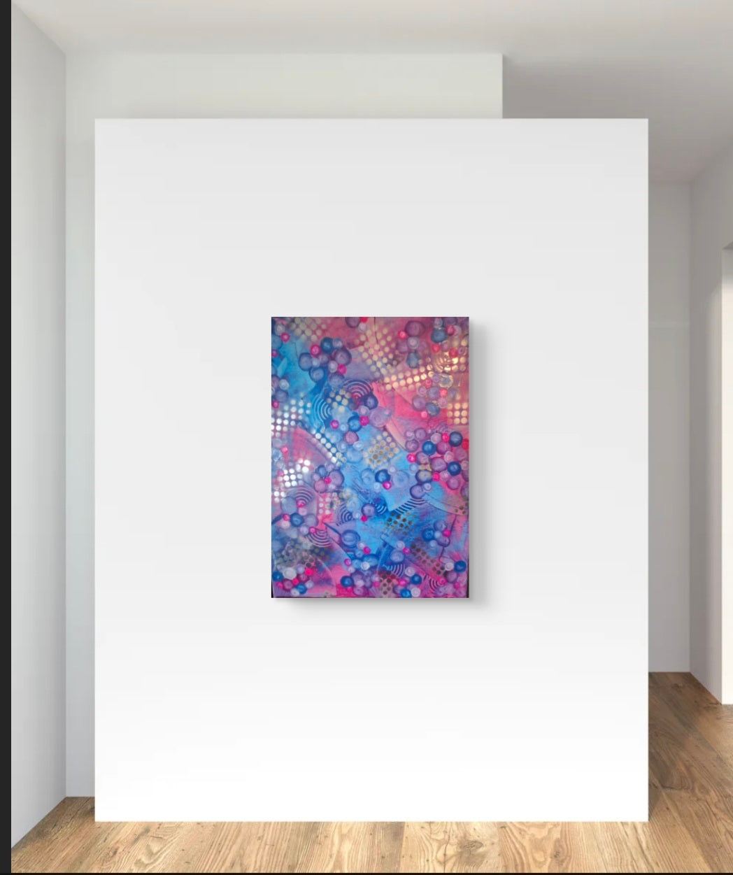 Pink blue bubbles