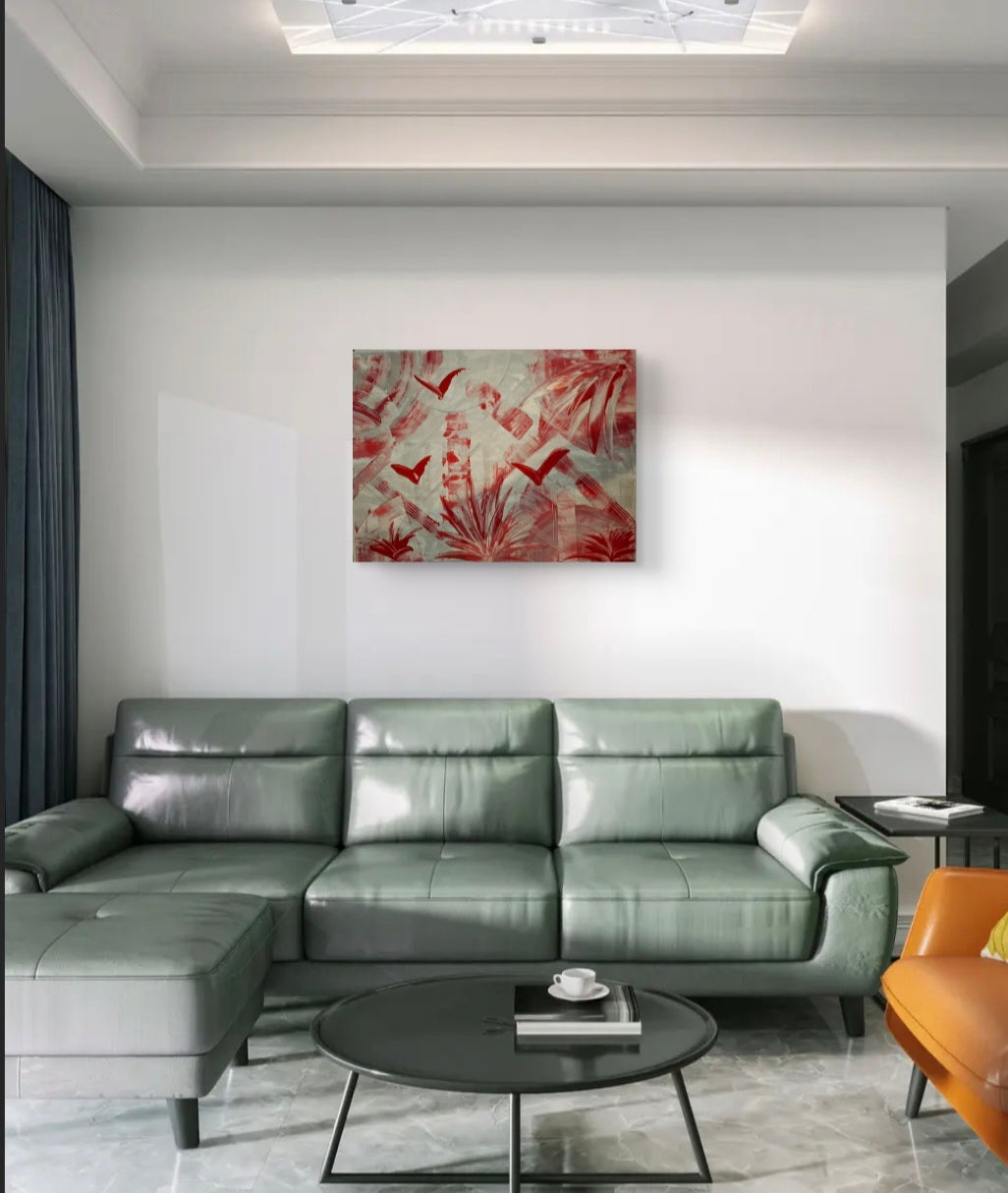 Red white en silver